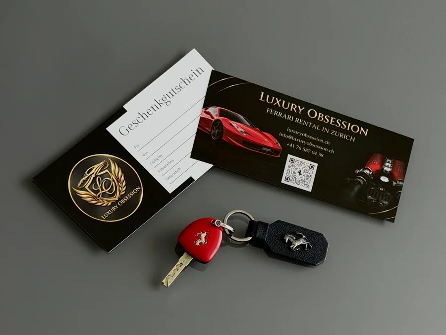 Luxury Obsession Gutschein für eine Fahrt im Ferrari 458 Italia